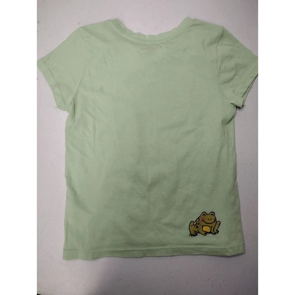 Old Navy Frog Mushroom Graphic Tee & Cat Jack Black Crop Leggings Set S 6-6X